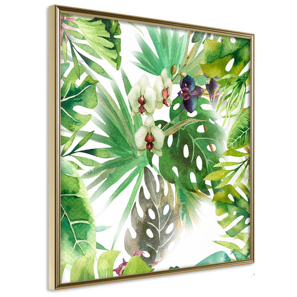 Poster - Monsteras, Inc. II (Square)  - goud