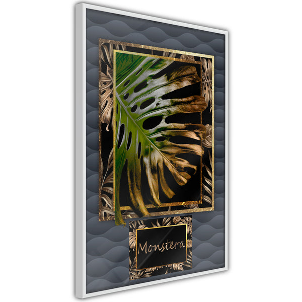 Poster - Monstera in the Frame  - wit