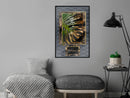Poster - Monstera in the Frame  - zwart