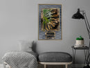 Poster - Monstera in the Frame  - goud