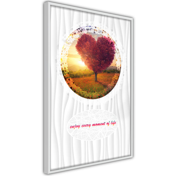 Poster - Heart Tree II  - wit