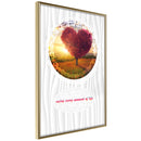 Poster - Heart Tree II  - goud