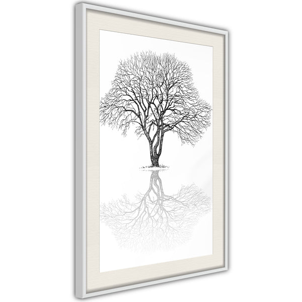 Poster - Roots or Treetop?  - wit passepartout