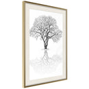 Poster - Roots or Treetop?  - goud passepartout