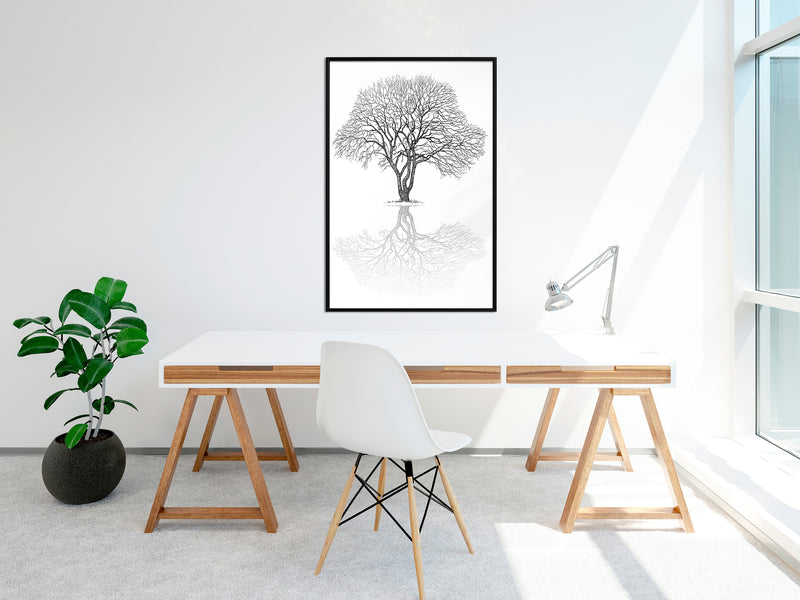 Poster - Roots or Treetop?  - zwart