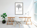 Poster - Roots or Treetop?  - zwart passepartout