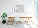 Poster - Birch Wood   - wit passepartout