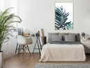 Poster - Evergreen Palm Leaves  - wit