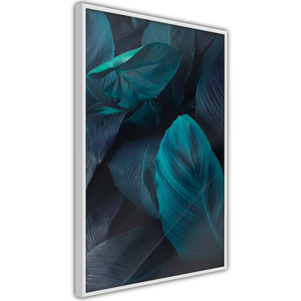 Poster - Evergreen Leaves  - wit