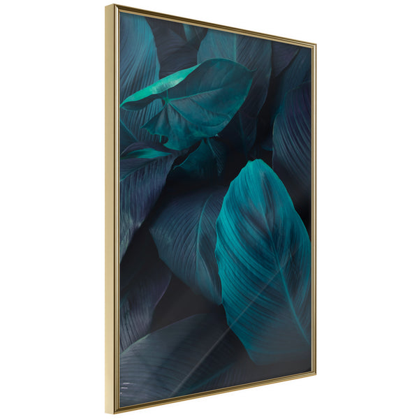 Poster - Evergreen Leaves  - goud