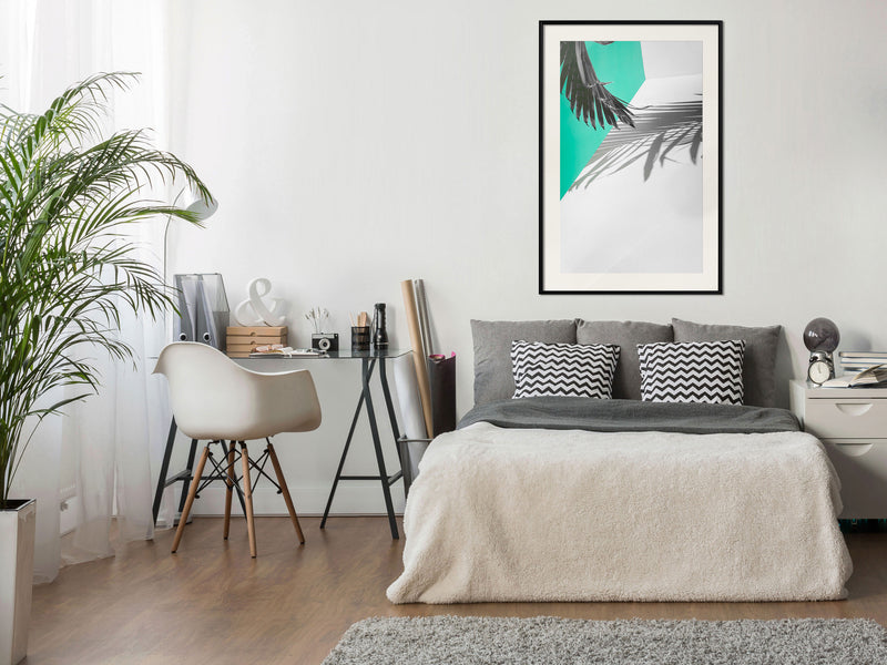 Poster - Leaves or Wings?  - zwart passepartout