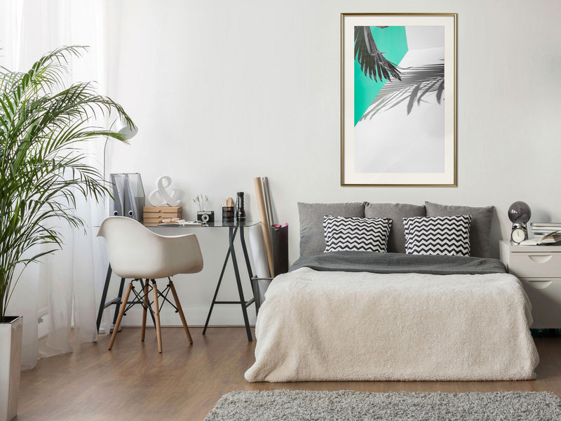 Poster - Leaves or Wings?  - goud passepartout
