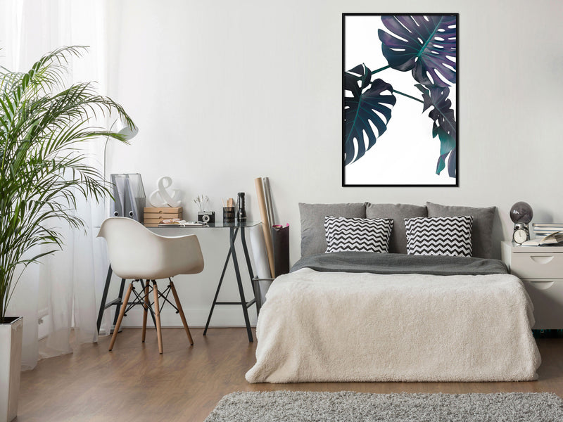 Poster - Evergreen Monstera  - zwart