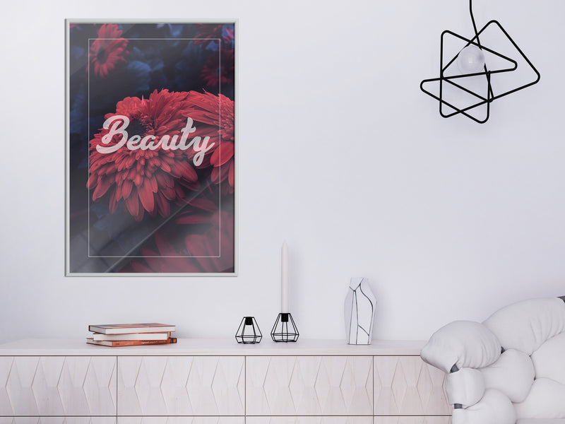 Poster - Beauty of the Flowers  - wit