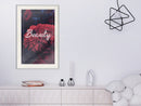 Poster - Beauty of the Flowers  - wit passepartout