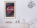 Poster - Beauty of the Flowers  - goud passepartout
