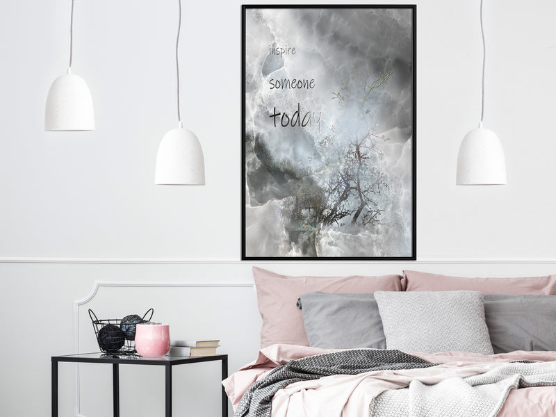 Poster - Inspire Someone  - zwart