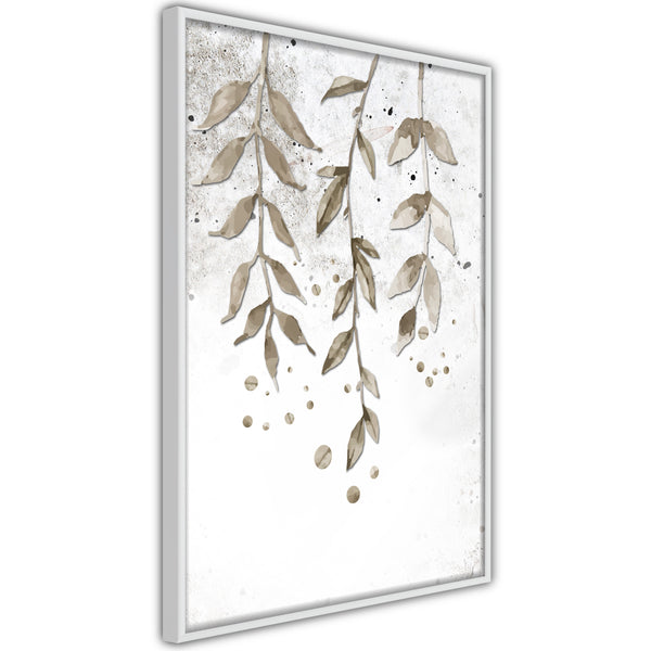 Poster - Curtain of Leaves  - wit