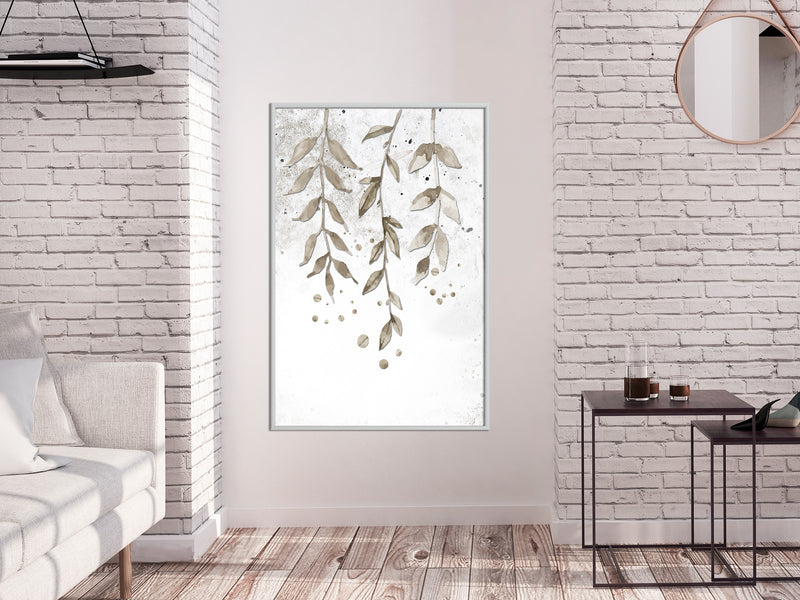 Poster - Curtain of Leaves  - wit