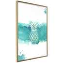 Poster - Pastel Pineapple  - goud