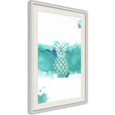 Poster - Pastel Pineapple  - wit passepartout