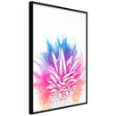 Poster - Rainbow Pineapple Crown  - zwart