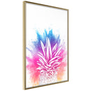 Poster - Rainbow Pineapple Crown  - goud