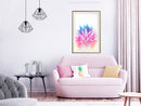 Poster - Rainbow Pineapple Crown  - goud passepartout