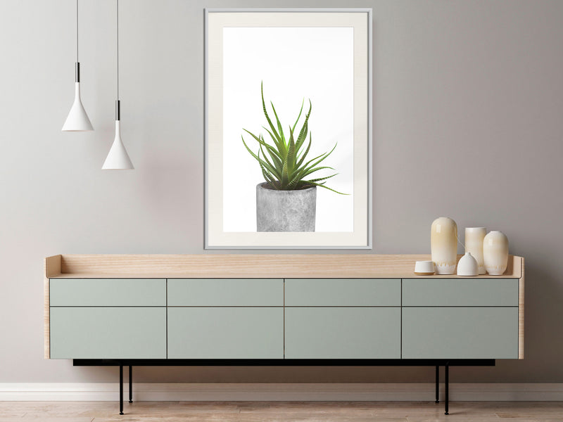 Poster - Piece of Nature I  - wit passepartout