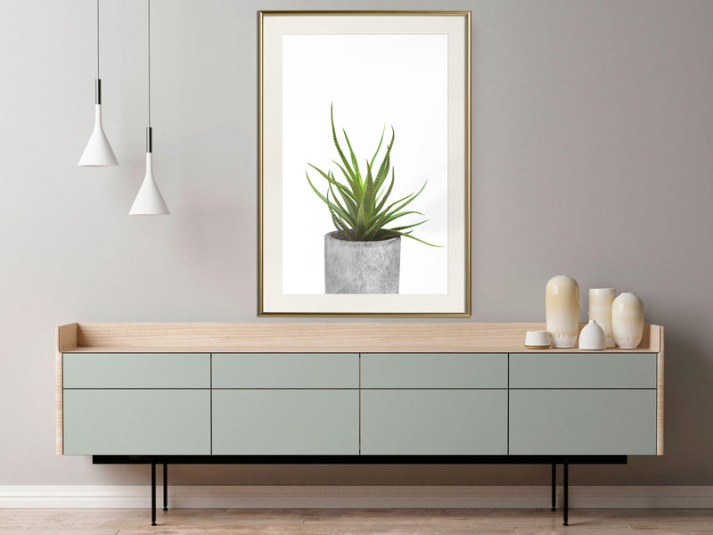 Poster - Piece of Nature I  - goud passepartout
