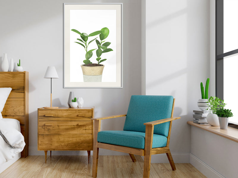 Poster - Piece of Nature II  - wit passepartout