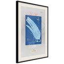 Poster - Alga Cyanotype  - zwart passepartout