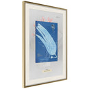 Poster - Alga Cyanotype  - goud passepartout