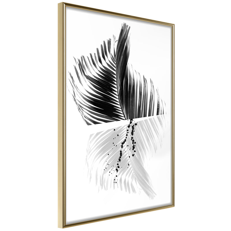 Poster - Abstract Feather  - goud