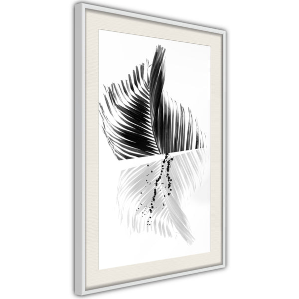 Poster - Abstract Feather  - wit passepartout