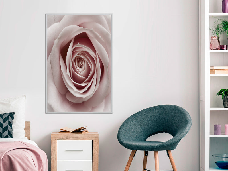 Poster - Rosebud  - wit