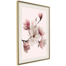 Poster - Blooming Magnolias I  - goud passepartout