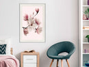 Poster - Blooming Magnolias I  - wit passepartout