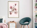 Poster - Blooming Magnolias I  - goud passepartout