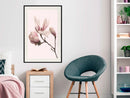 Poster - Blooming Magnolias II  - zwart passepartout