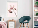 Poster - Blooming Magnolias II  - wit passepartout