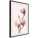 Poster - Blooming Magnolias III  - zwart passepartout