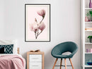 Poster - Blooming Magnolias III  - zwart passepartout