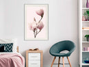 Poster - Blooming Magnolias III  - wit passepartout