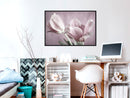 Poster - Pastel Tulips I  - zwart