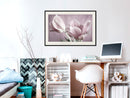 Poster - Pastel Tulips I  - zwart passepartout