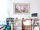 Poster - Pastel Tulips I  - goud passepartout