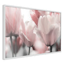 Poster - Pastel Tulips II  - wit