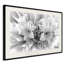 Poster - Crystal Lillies  - zwart passepartout