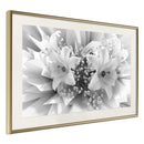 Poster - Crystal Lillies  - goud passepartout